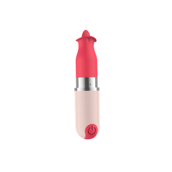 Sex toy: lipstick - shaped product with 10 - frequency vibration and tongue - licking function